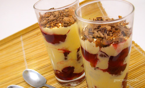 Meggyes zabaglione pohárkrém recept