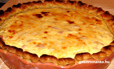 Túrós quiche recept