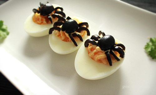 Halloween tojás recept