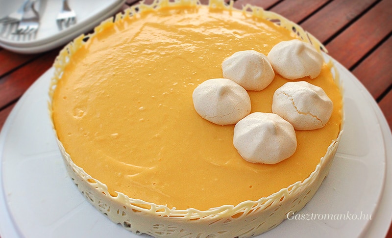 Narancsos-mákos túrómousse torta recept